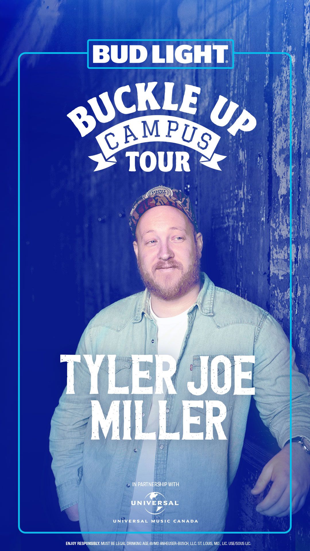 Tyler Joe Miller Bud Light Buckle Up Campus Tour